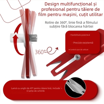 Cuțit de tăiere a filmului auto — corp din aliaj, Brand Coolness, Tip: Cuțit de tăiere a filmului, Procesare: Nu (Material: Aliaj; Brand: Coolness; Tip: Cuțit de tăiere a filmului; Procesare: Nu)