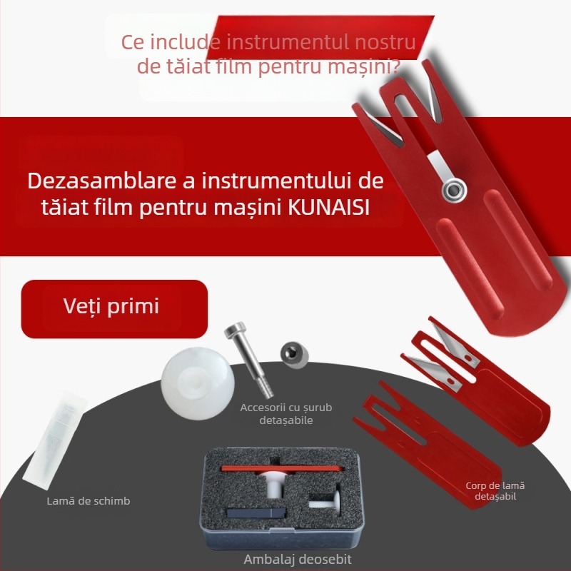 Cuțit de tăiere a filmului auto — corp din aliaj, Brand Coolness, Tip: Cuțit de tăiere a filmului, Procesare: Nu (Material: Aliaj; Brand: Coolness; Tip: Cuțit de tăiere a filmului; Procesare: Nu)