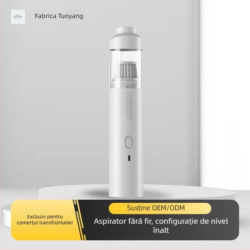 Aspirator pentru mașină, portabil, manual, fără fir, 7.4V, 80W, 9000Pa, reîncărcabil