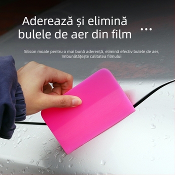 Instrument pentru aplicarea foliei de protecție auto | Racletă invizibilă pentru wrap auto | Racletă din cauciuc moale pentru film