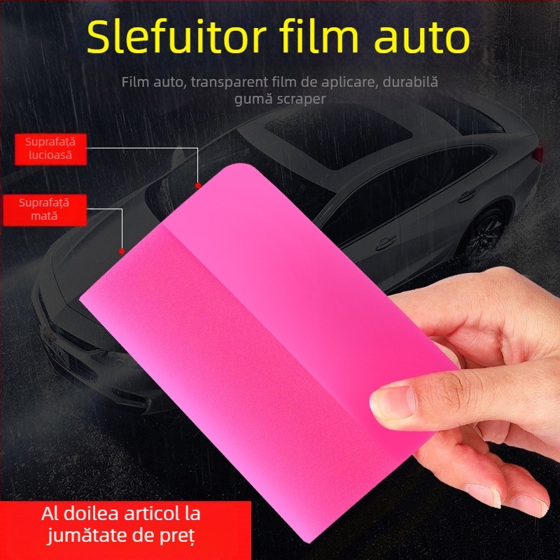 Instrument pentru aplicarea foliei de protecție auto | Racletă invizibilă pentru wrap auto | Racletă din cauciuc moale pentru film