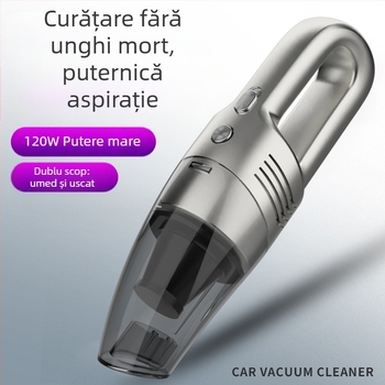 Aspirator de mână pentru mașină, aspirare 4500Pa, 60W, tensiune 7.4V/12V, cablu de încărcare 300 cm