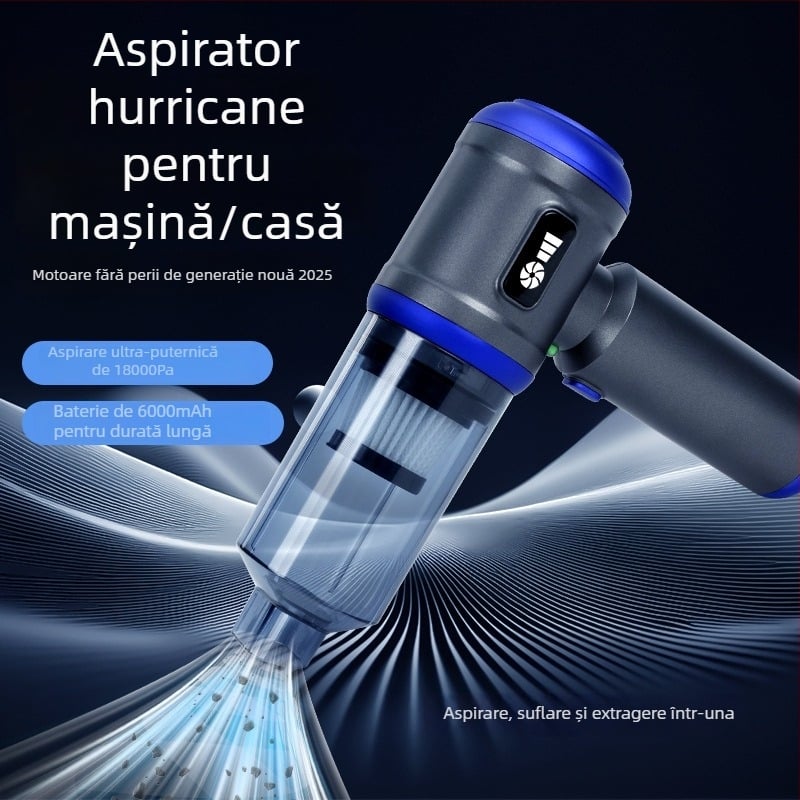 Secret Box 2025 aspirator fără fir pentru mașină și casă, portabil, utilizare duală, aspirație puternică