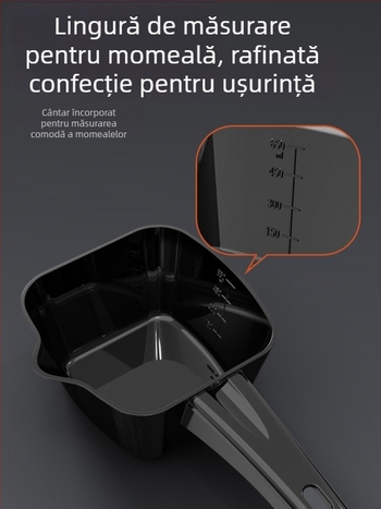 Vas de momeală cu capac - set de trei piese - interior antiaderent, adânc - plastic - Camper