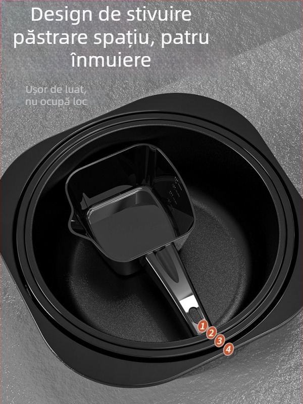 Vas de momeală cu capac - set de trei piese - interior antiaderent, adânc - plastic - Camper