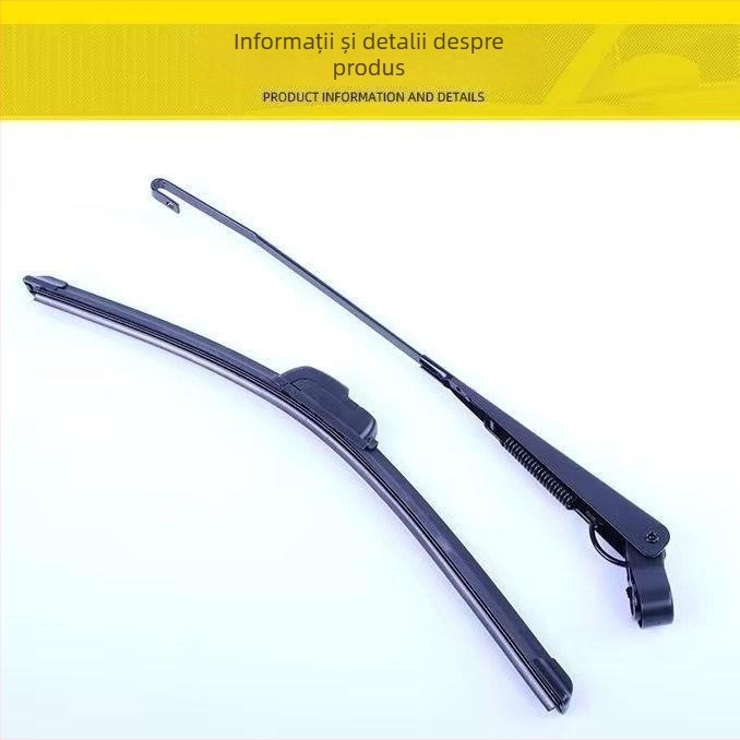 Ștergător manual fără ramă pentru vehicule electrice, tricicluri, ATV-uri și utilaje agricole — acționat manual
