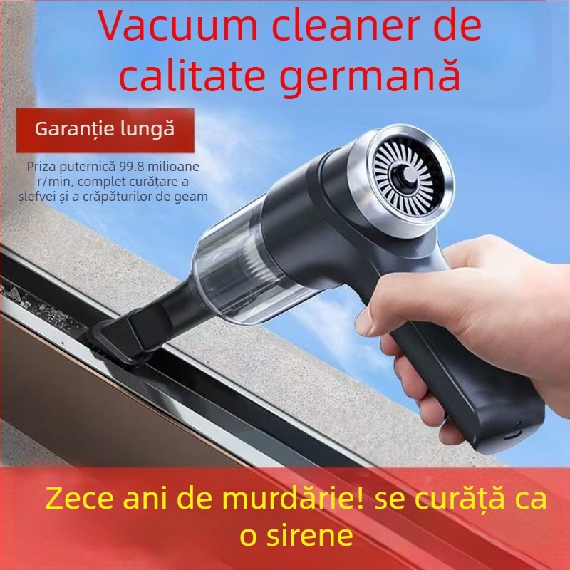 Aspirator de mână pentru mașină și casă, fără fir, reîncărcabil, 90W, aspirație 20000Pa, măsurare presiune pneuri