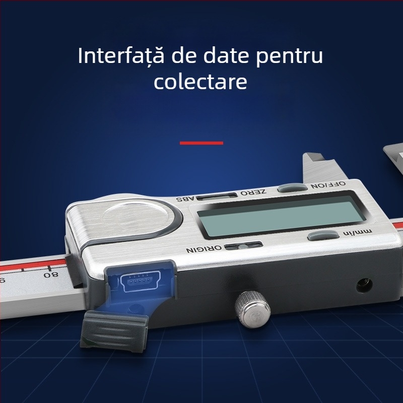 Caliper digital Guanglu cu origine absolută, oțel inoxidabil, înaltă precizie, interval 0-150-200-300 mm