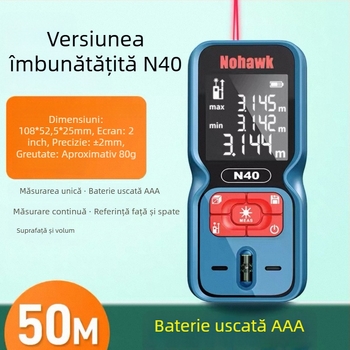 Distanțimetru cu laser - instrument de măsurare portabil (Tip: distanțimetru cu laser; Brand: Altă; Import: Nu)