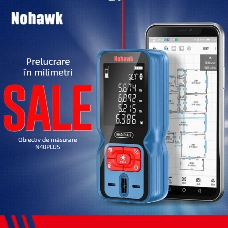 Distanțimetru cu laser - instrument de măsurare portabil (Tip: distanțimetru cu laser; Brand: Altă; Import: Nu)