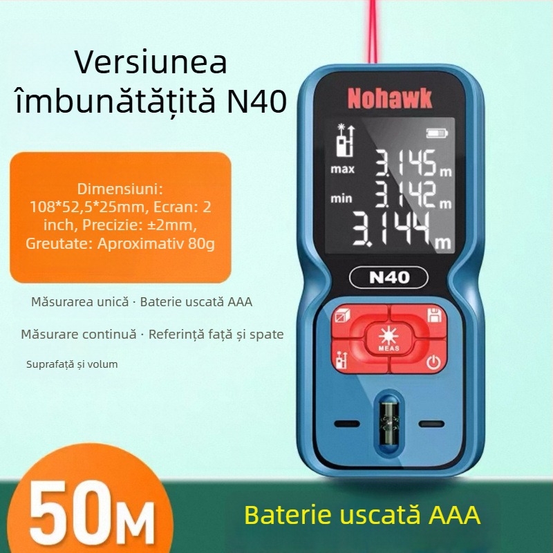 Distanțimetru cu laser - instrument de măsurare portabil (Tip: distanțimetru cu laser; Brand: Altă; Import: Nu)