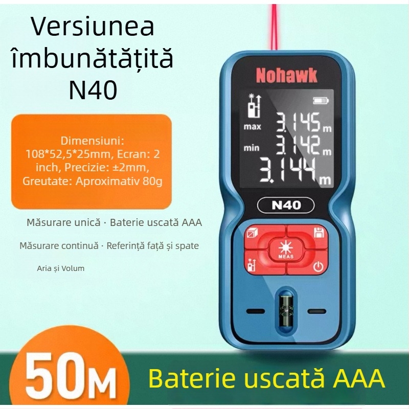 Distanțimetru cu laser - instrument de măsurare portabil (Tip: distanțimetru cu laser; Brand: Altă; Import: Nu)