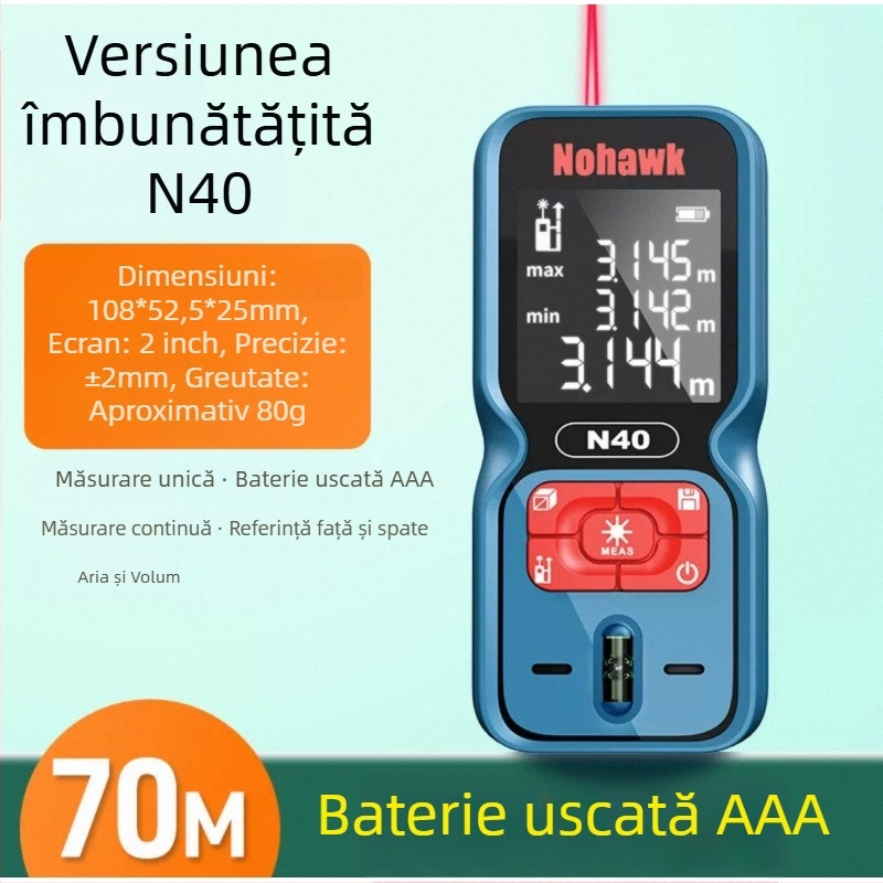 Distanțimetru cu laser - instrument de măsurare portabil (Tip: distanțimetru cu laser; Brand: Altă; Import: Nu)