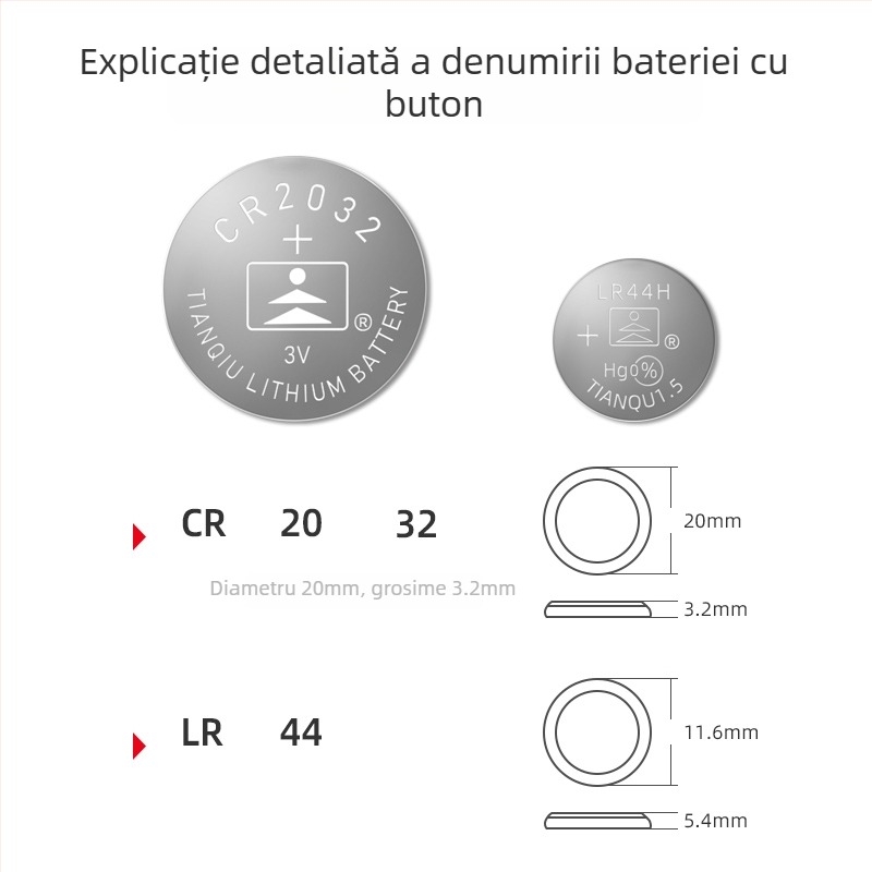 QITA caliper digital din oțel inoxidabil, alimentat cu baterie tip buton, înaltă precizie, pentru uz casnic