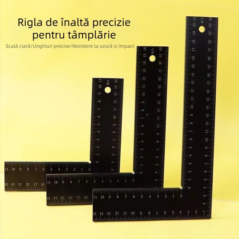 Tang's riglă unghi drept din bakelit, tip L, interval de măsurare 200