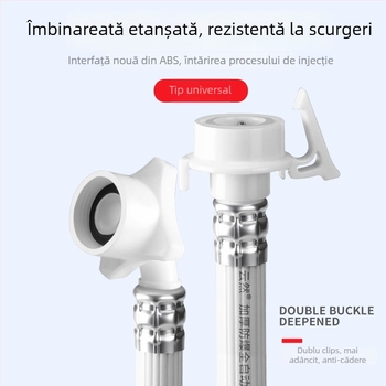 Extensie țevi alimentare mașină de spălat - Explosion-Proof; materiale: plastic, oțel inoxidabil, alamă; presiune nominală: 2; temperatură de funcționare: 80; montaj: pe perete; material conectare: plastic, oțel inoxidabil, alamă