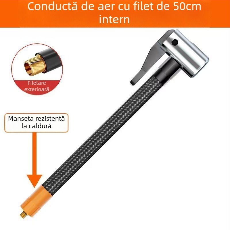 Pompa de aer pentru mașină Youpinte cu afișaj digital, 12V, 280W+, baterie reîncărcabilă, flux de aer 45 L/min