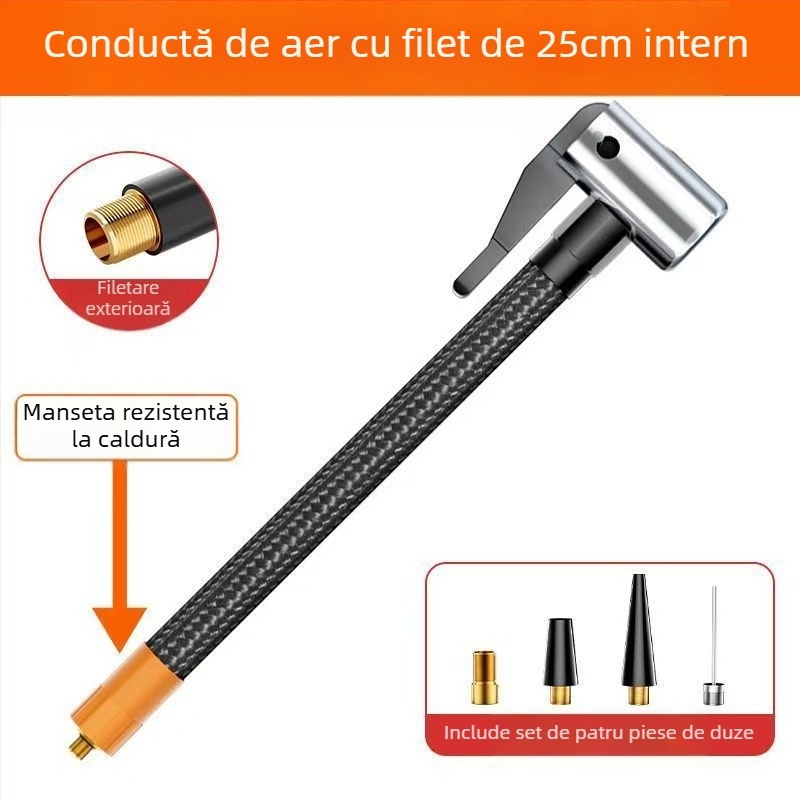 Pompa de aer pentru mașină Youpinte cu afișaj digital, 12V, 280W+, baterie reîncărcabilă, flux de aer 45 L/min