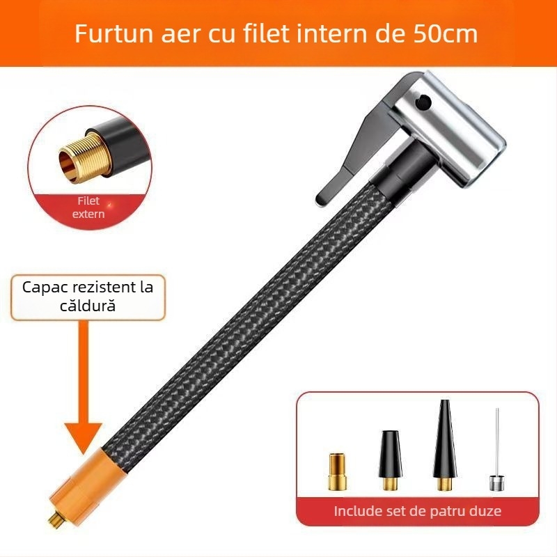 Pompa de aer pentru mașină Youpinte cu afișaj digital, 12V, 280W+, baterie reîncărcabilă, flux de aer 45 L/min