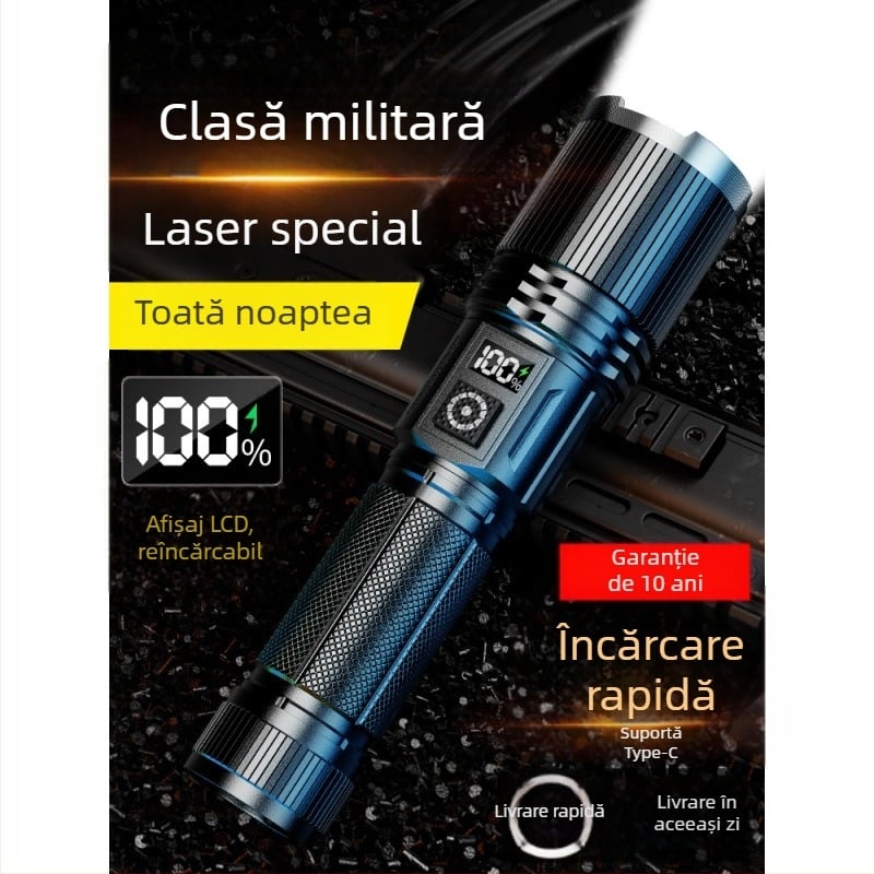 Frontala de exterior cu cip LED Kfan, carcasă din aliaj de aluminiu, 350 lm sau mai mult, greutate 178 g