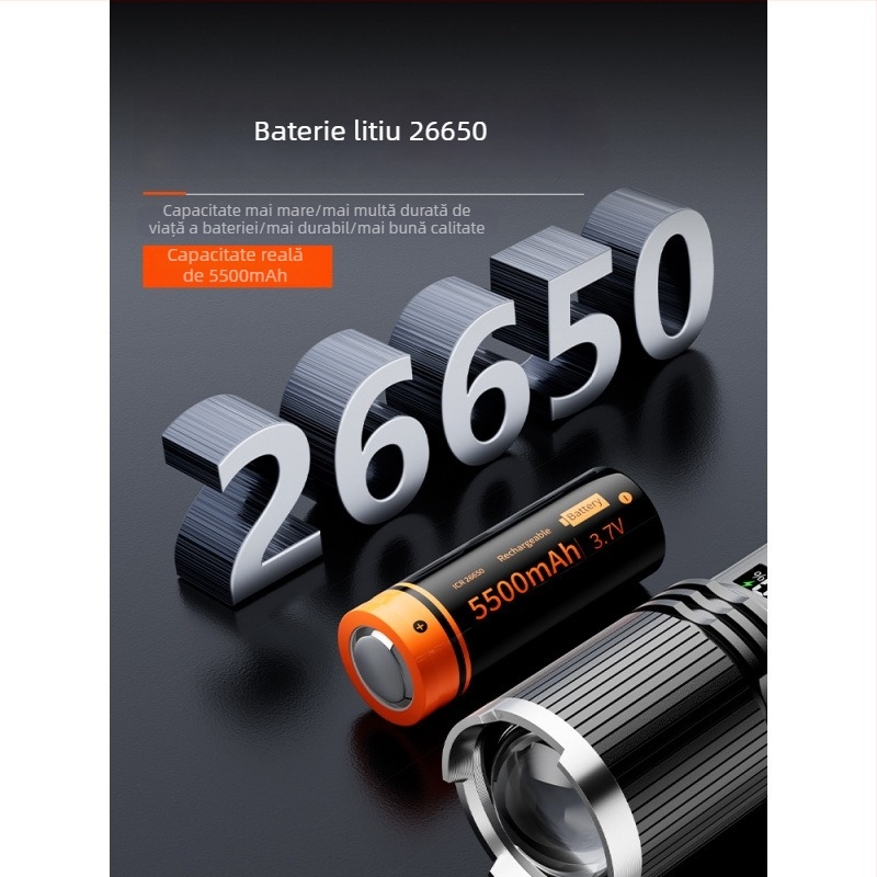Frontala de exterior cu cip LED Kfan, carcasă din aliaj de aluminiu, 350 lm sau mai mult, greutate 178 g