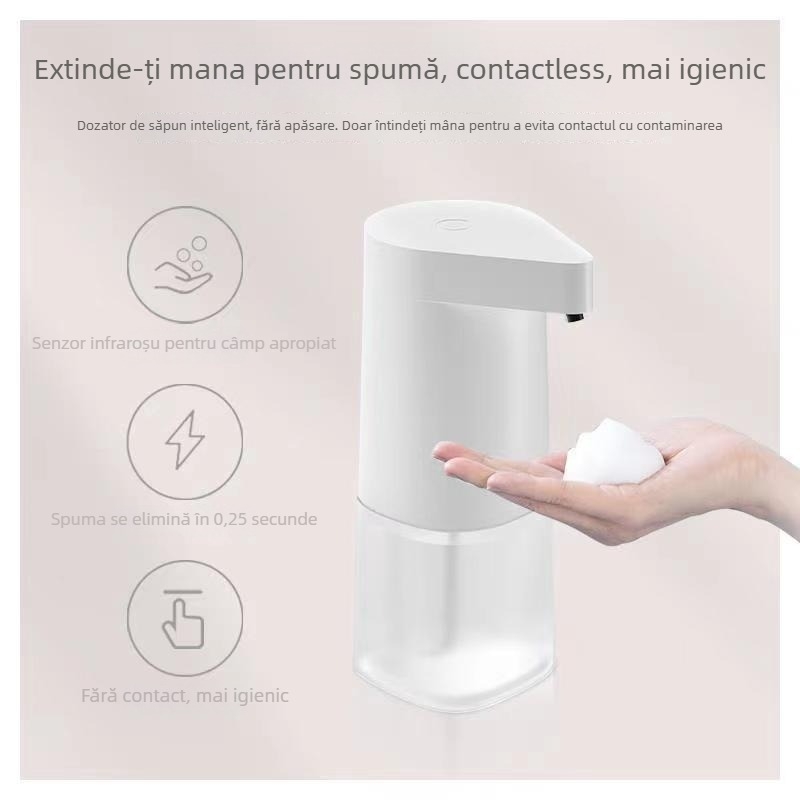PAPO aparat inteligent de spălat pe mâini cu spumare automată și senzor fără atingere — ABS, CE certificat, 500 g, turnare prin injecție