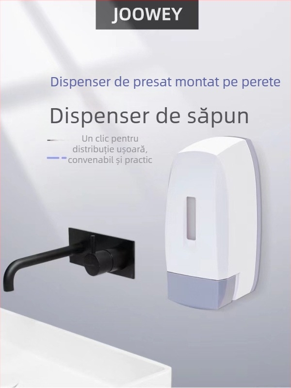 Dispenser de săpun montat pe perete – acționare manuală (ABS; turnare prin injecție; 380 g; OFC)