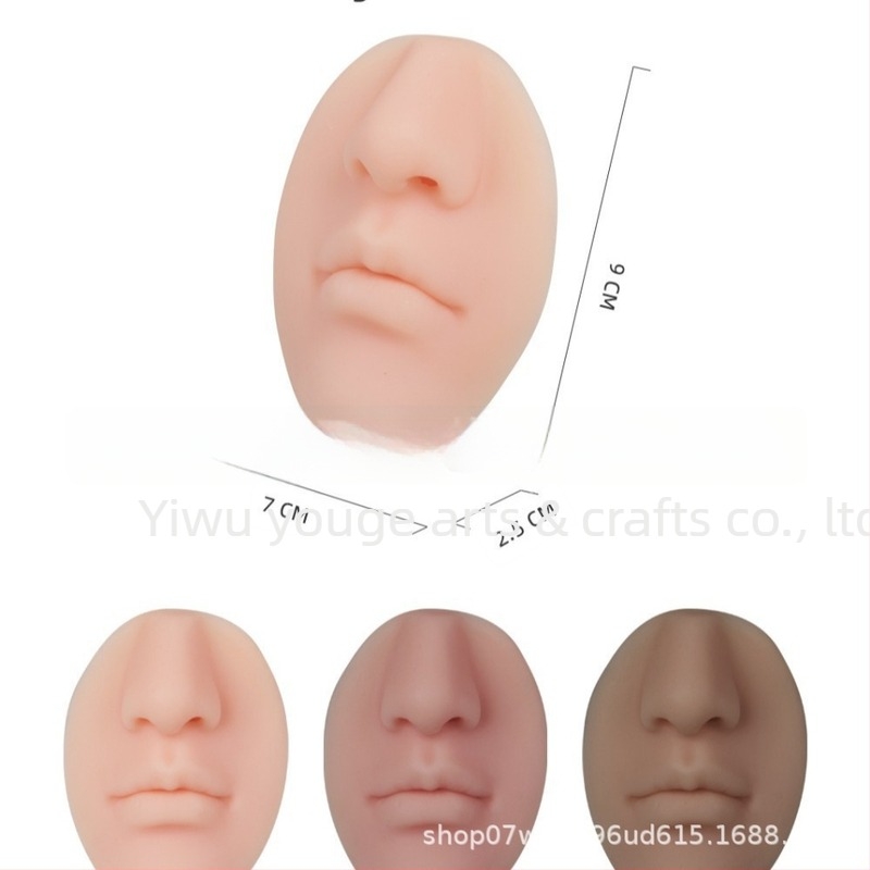 Dozator de săpun montat pe perete, în formă de nas realist – silicon, făcut manual, apăsat cu mâna, 150 g
