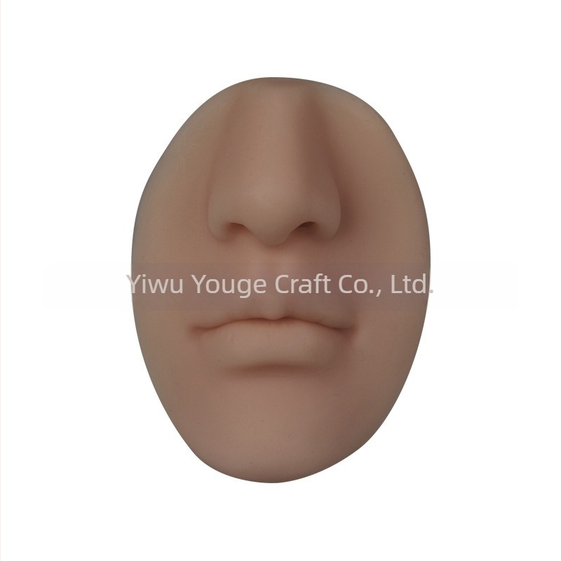 Dozator de săpun montat pe perete, în formă de nas realist – silicon, făcut manual, apăsat cu mâna, 150 g