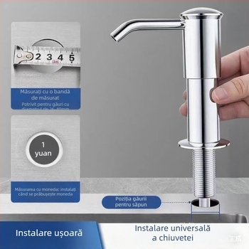 Extender pentru dozatorul de săpun de la chiuvetă — Material: PP + Plastic; Brand: Rich; Greutate: 130 g; Stil: Simplitate modernă; Funcție: Fără găuri