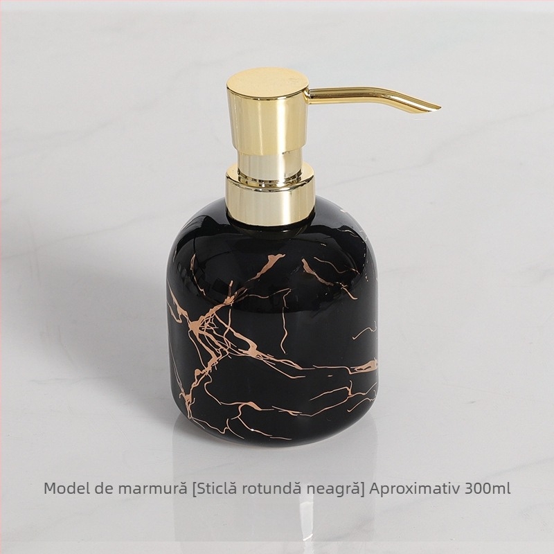 Sticlă ceramică cu pompă pentru lichide - stil Nordic minimalist, potrivită pentru băi de hotel