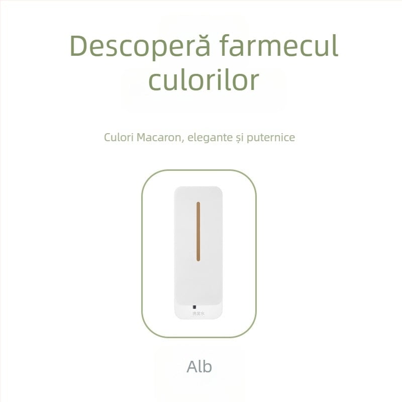 Dispenser automat de săpun cu senzor — corp din ABS, turnare prin injecție, design modern minimalist, activat prin senzor