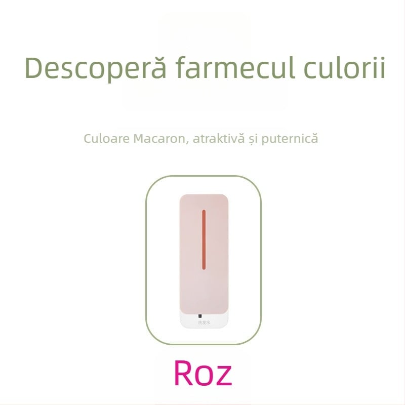 Dispenser automat de săpun cu senzor — corp din ABS, turnare prin injecție, design modern minimalist, activat prin senzor