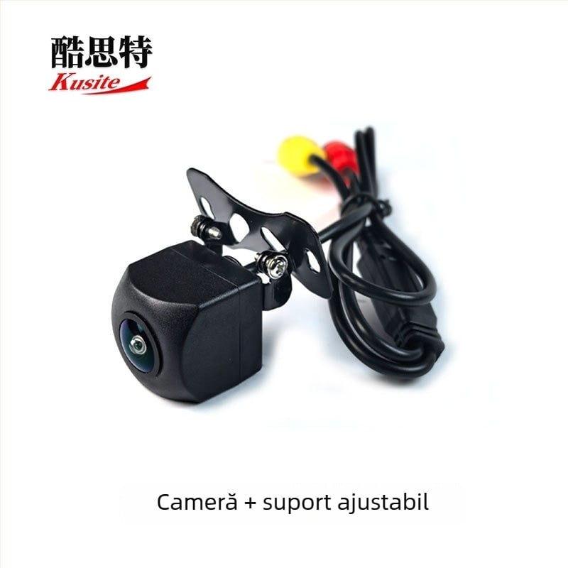 Cameră pentru oglinda retrovizoare a mașinii cu ecran mare Android, AHD-720p, vizionare nocturnă cu stele, unghi 180°, alimentare 12V, model Kst-ahd-4k aurora