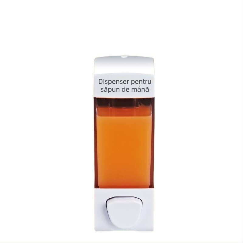 Dorky dispenser de săpun lichid, montat pe perete, acționat prin apăsare manuală, pentru gel de duș și șampon, stil modern minimalist