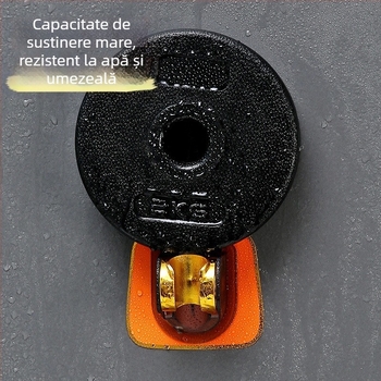 Suport pentru duș pentru perete, fără găuri, suport reglabil pentru capul de duș — Model B1177; din plastic, finisaj electroplacat; Auspicious Charm.