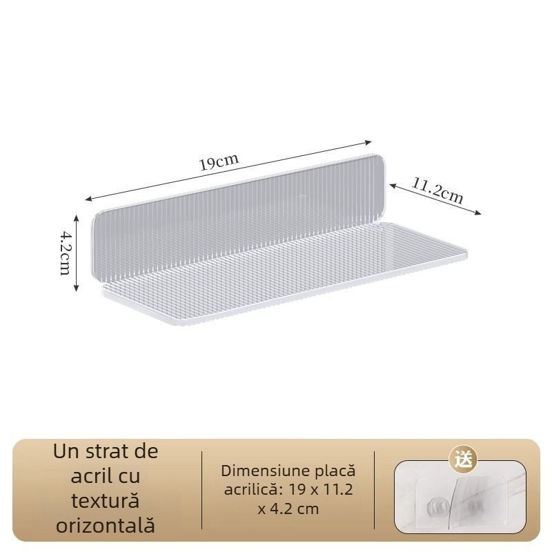 Raft de depozitare pentru baie cu două etaje pentru cosmetice — design simplu și modern, certificat CE