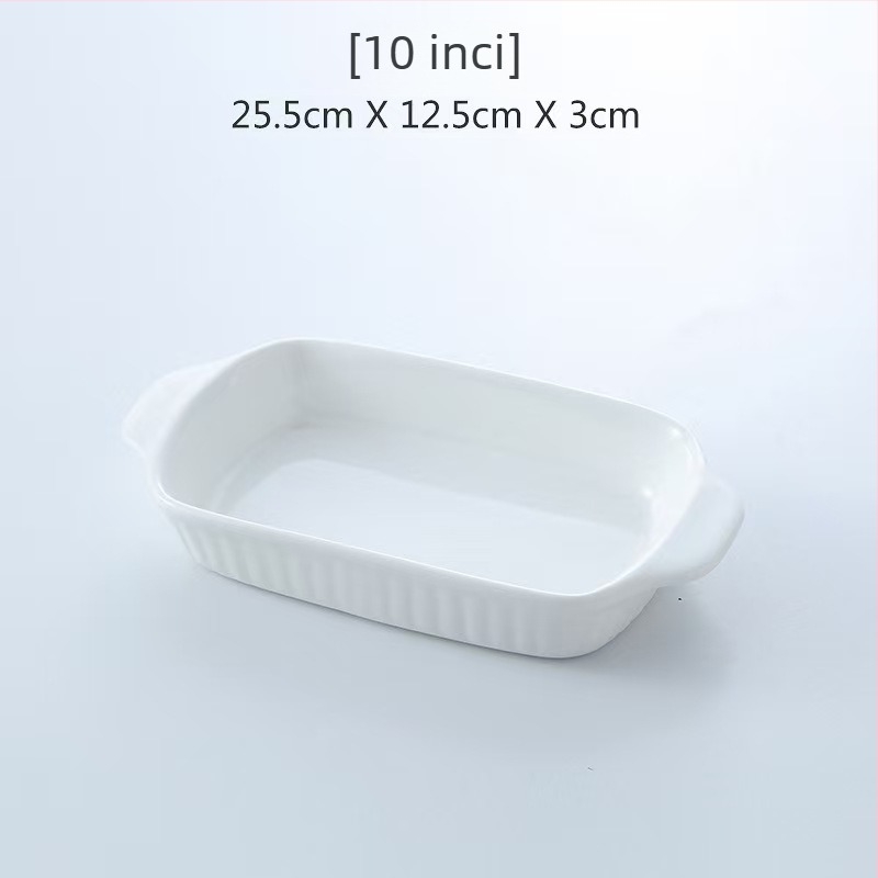 Farfurie ovală din porțelan pentru cuptor — compatibilă cu microunde, culoare solidă, design modern minimalist