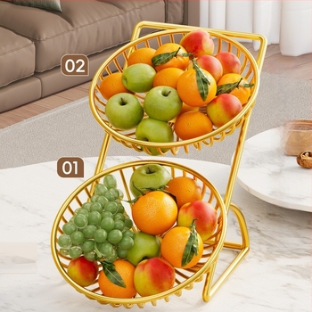 Cos de fructe pentru uz casnic — structură din sârmă, brand Evesigar/isi home, stil modern simplu