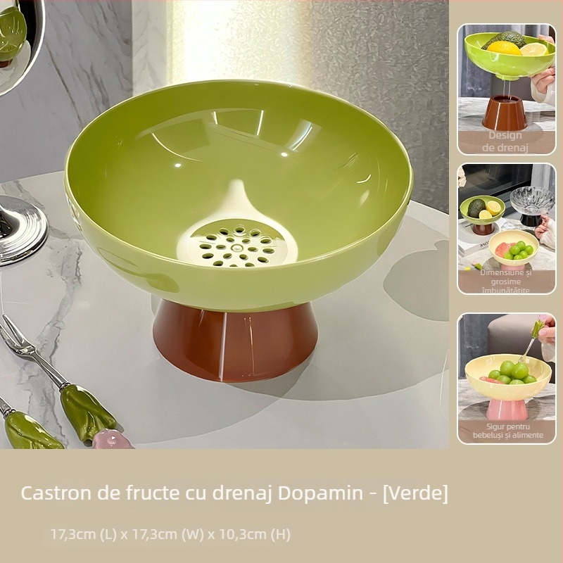 Farfurie pentru fructe uscate, din plastic, brand Spruce, stil modern minimalist, calitate premium, lansată în 2025.