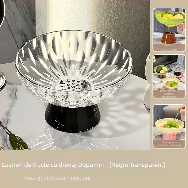 Farfurie pentru fructe uscate, din plastic, brand Spruce, stil modern minimalist, calitate premium, lansată în 2025.