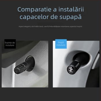 Capac de ventil tubeless, aliaj din cupru, cavitatea miez obișnuită, montare cu șurub, model Frosted valve cap