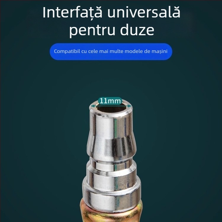Manometru de presiune pentru pneuri auto – corp din cauciuc, montaj apăsare, con britanic