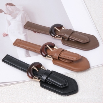 Cataramă pentru paltoane și jachete din piele – metal + PU, structură: cataramă, FYFL