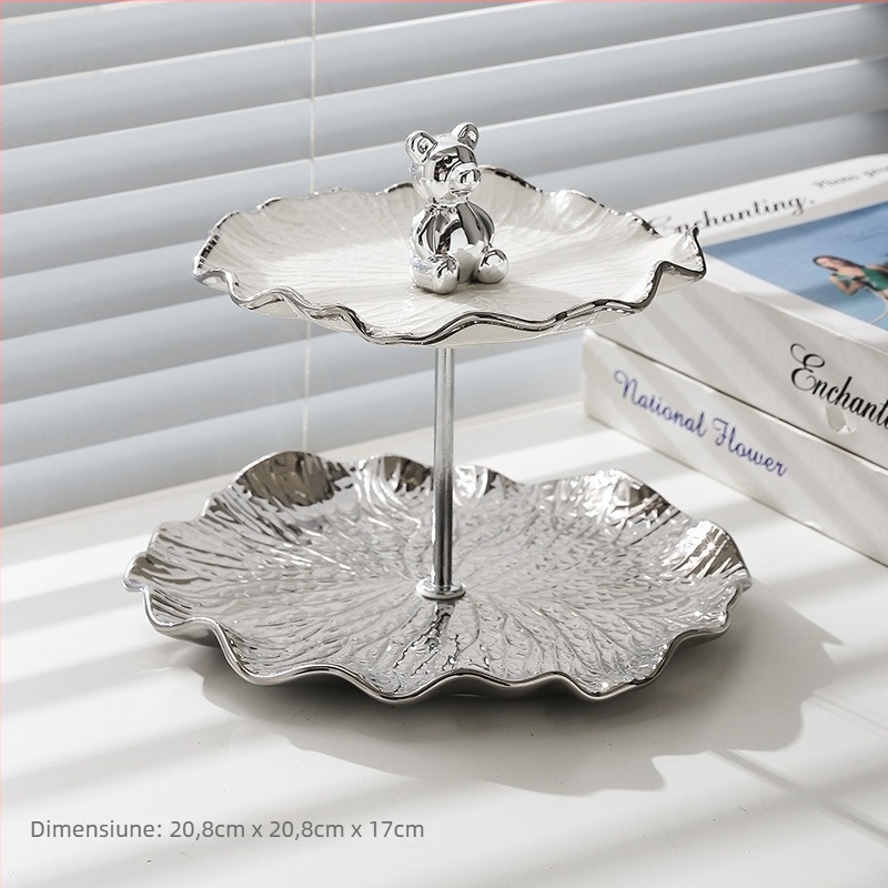 Platou de fructe din porțelan, brand Tufu — stil modern minimalist, lansat în 2022