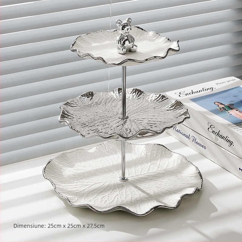 Platou de fructe din porțelan, brand Tufu — stil modern minimalist, lansat în 2022