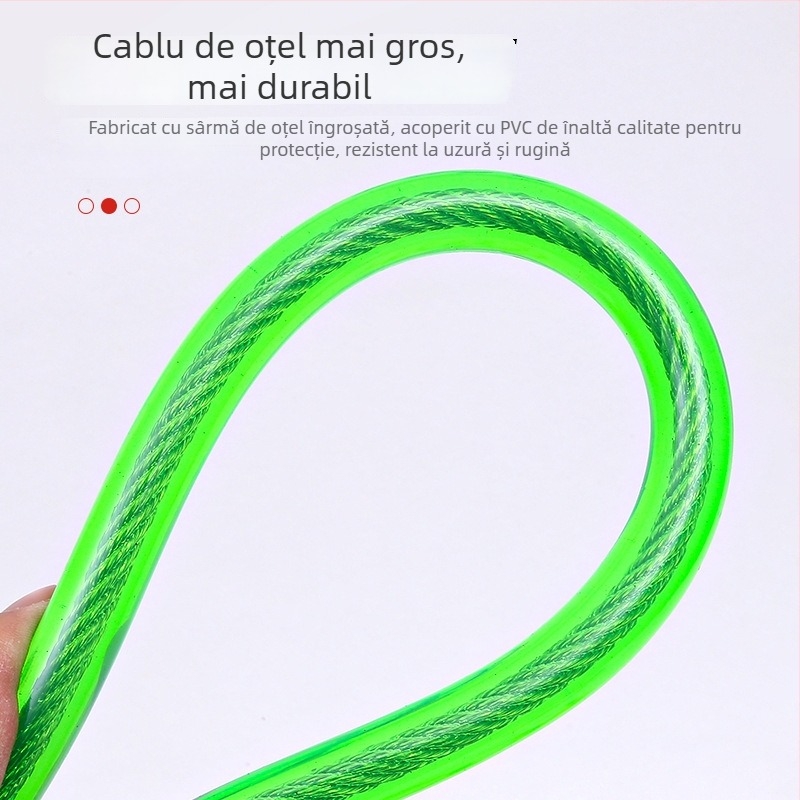 Hengshen lacăt pentru bicicletă cu cablu de oțel, lacăt cu parolă, stil modern minimalist; modelele 1580, 1610a, 1680a, 1810a, 1880a, 2010a, 2080a; destinat bicicletelor, bicicletelor de munte, motocicletelor și bicicletelor electrice