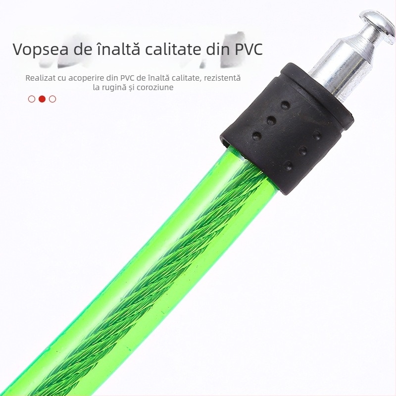 Hengshen lacăt pentru bicicletă cu cablu de oțel, lacăt cu parolă, stil modern minimalist; modelele 1580, 1610a, 1680a, 1810a, 1880a, 2010a, 2080a; destinat bicicletelor, bicicletelor de munte, motocicletelor și bicicletelor electrice