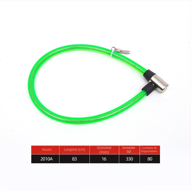 Hengshen lacăt pentru bicicletă cu cablu de oțel, lacăt cu parolă, stil modern minimalist; modelele 1580, 1610a, 1680a, 1810a, 1880a, 2010a, 2080a; destinat bicicletelor, bicicletelor de munte, motocicletelor și bicicletelor electrice