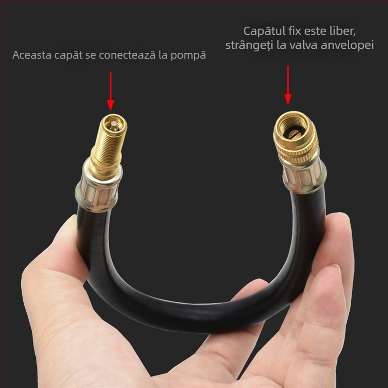 Extensie pentru valve de cauciuc pentru anvelope – țeavă de umflare și conector de valve, QST EXPRESS, pentru Oceania